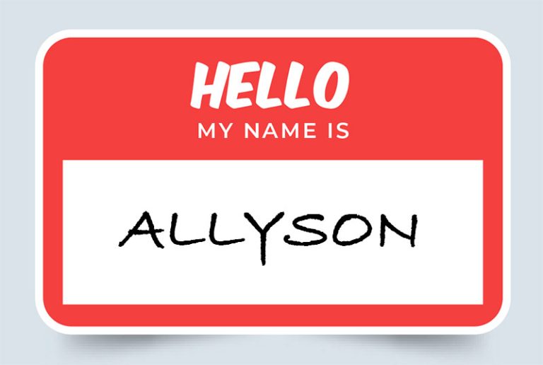 Allyson Name Meaning: Origin and Significance