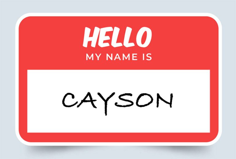 Cayson Name Meaning: Origin and Significance