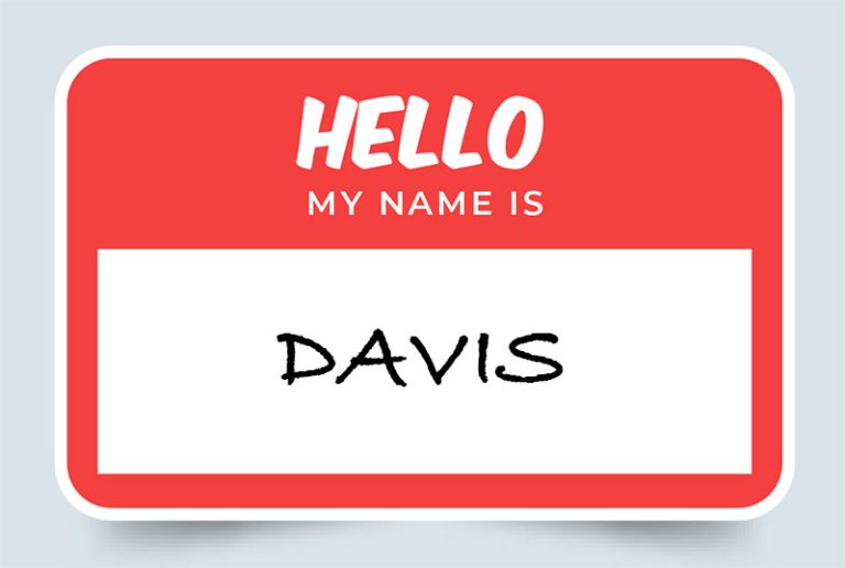 Davis Name Meaning: Origin & Significance