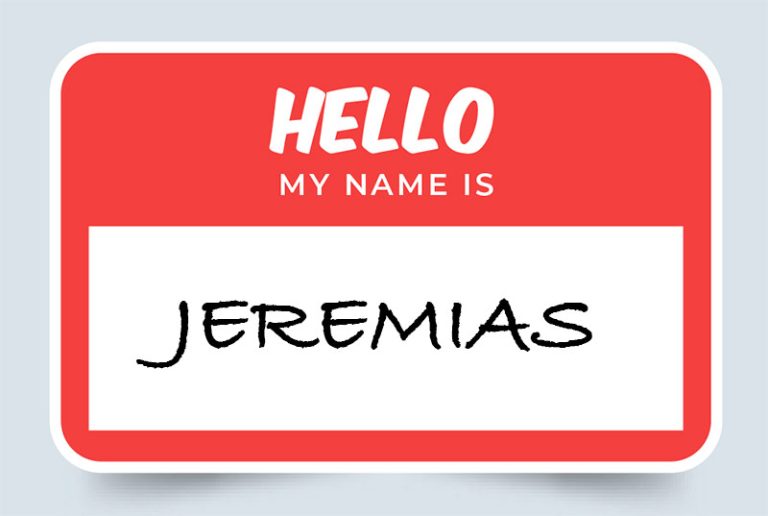 Jeremias Name Meaning: Origin and Significance