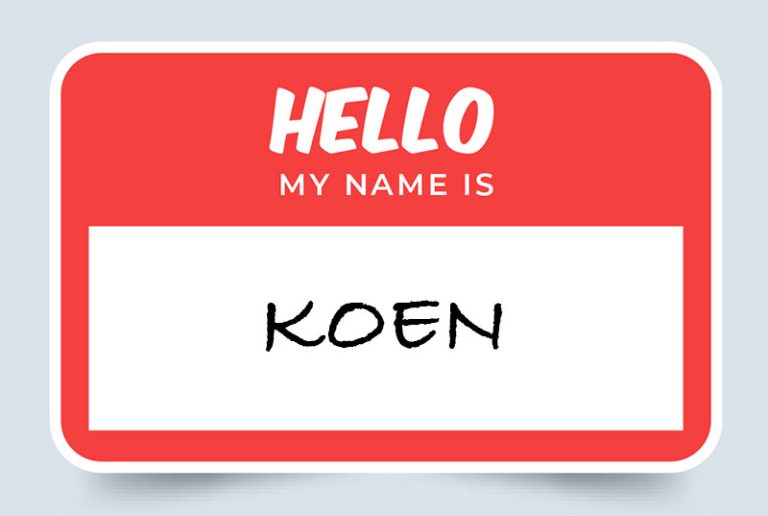 Koen Name Meaning: Origin, Popularity and Significance