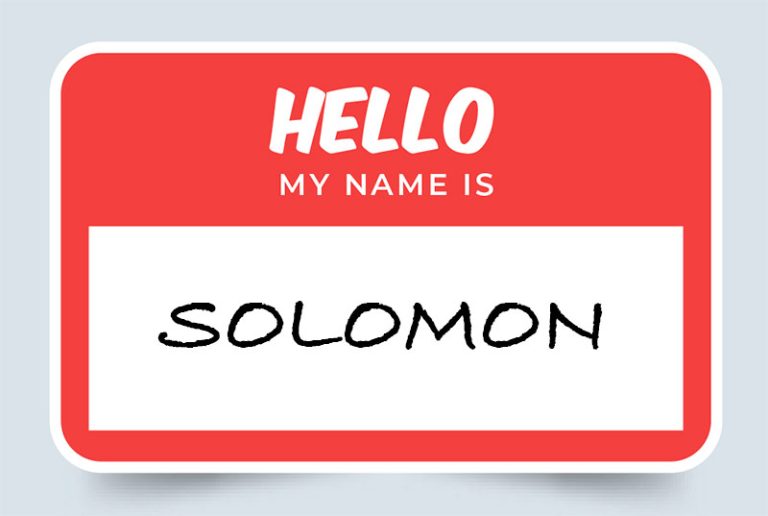 Solomon Name Meaning: Origin and Significance