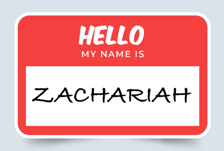 Zachariah Name Meaning: Origin & Significance