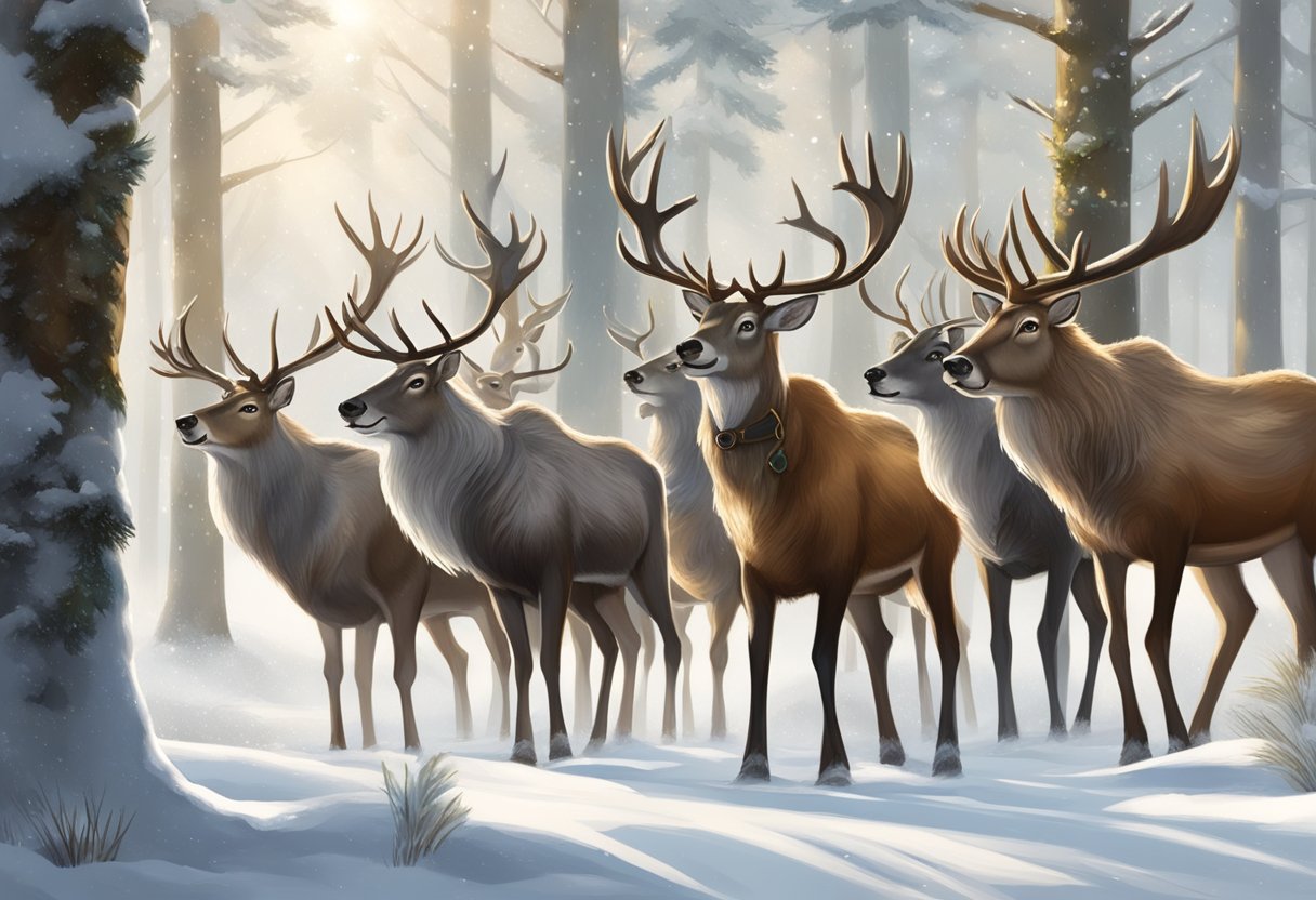 Santa's reindeer deals names in order