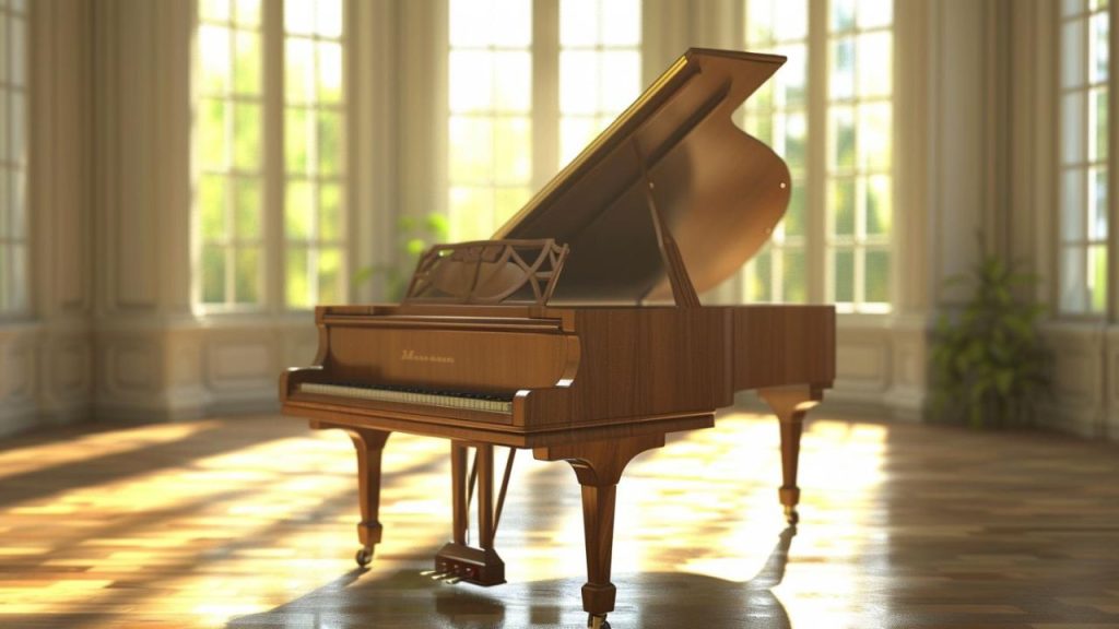 piano in room